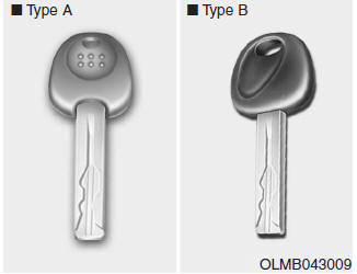 Hyundai Tucson: <b>Remote key</b>. If the remote key does not operate normally, you can lock or unlock the door