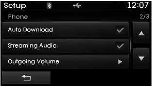 Hyundai Tucson: <b>Using My Music Mode</b>. When Streaming Audio is turned on, you can play music files saved in your Bluetooth