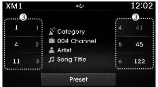 Hyundai Tucson: Radio mode. 1. Mode Display Displays currently operating mode.