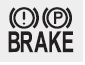 Hyundai Tucson: Warnings and indicators. Parking brake warning