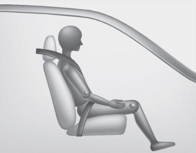 Hyundai Tucson: Occupant Classification System (OCS). Proper seated position for OCS