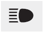 Hyundai Tucson: Warnings and indicators. This indicator illuminates when the headlights are on and in the high beam position