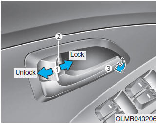 Hyundai Tucson: <b>Operating door locks from outside the vehicle</b>. 