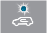 Hyundai Tucson: <b>Outside thermometer</b>. With the recirculated air position selected, air from the passenger compartment