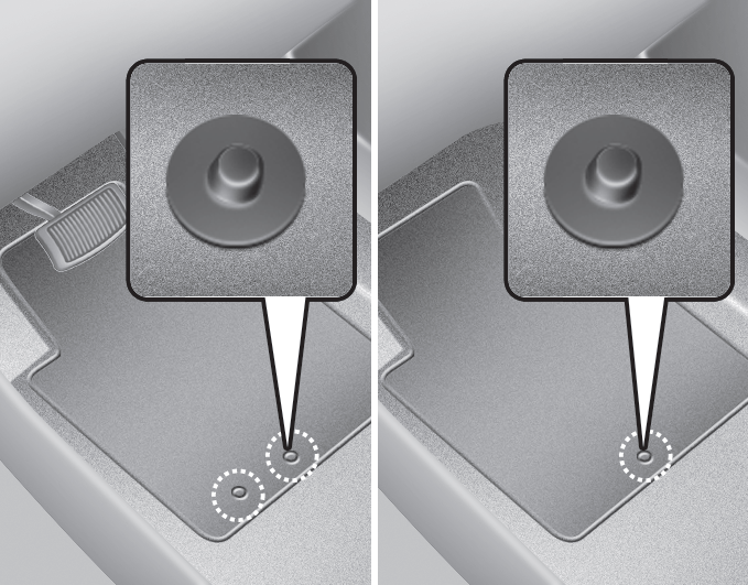 Hyundai Tucson >> Floor mat anchor(s) Interior features Convenient