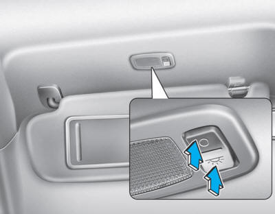 Hyundai Tucson: <b>Hazard warning flasher</b>. Push the switch to turn the light ON or OFF.