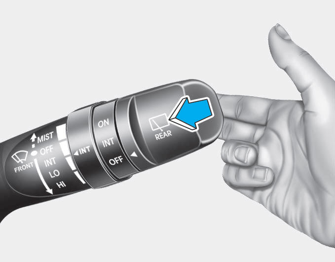 Hyundai Tucson >> AUTO control (if equipped) Wipers and washers