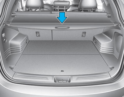 Hyundai Tucson: <b>Floor mat anchor(s)</b>. Use the cargo security screen to hide items stored in the cargo area.
