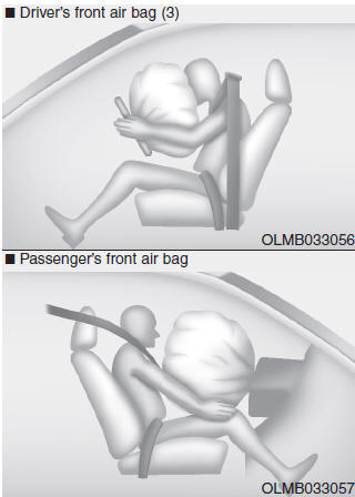 Hyundai Tucson: How does the air bags system operate?. After complete inflation, the air bag immediately starts deflating, enabling