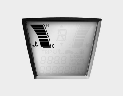 Hyundai Tucson: Instrument cluster. This gauge indicates the temperature of the engine coolant when the ignition