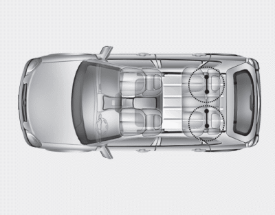 Hyundai Tucson: <b>Installing a Child Restraint System (CRS)</b>. LATCH anchors have been provided in the left and right outboard rear seating