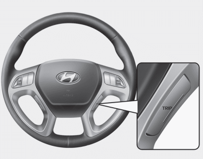 Hyundai Tucson: Trip computer. Push the button to select the following modes: