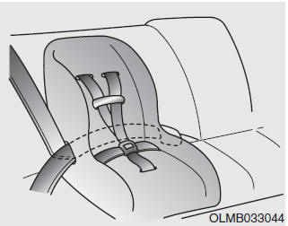 Hyundai Tucson: <b>Installing a Child Restraint System (CRS)</b>. Automatic lock mode