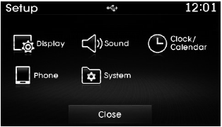 Hyundai Tucson: <b>Voice recognition</b>. You can select and control options related to [Display], [Sound], [Clock/Calendar],