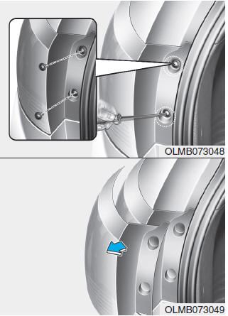 Hyundai Tucson: Light bulbs. Turn signal light and stop/tail light