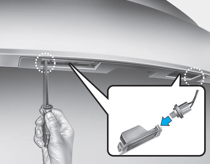 Hyundai Tucson >> High mounted stop light Light bulbs Maintenance
