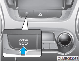 Hyundai Tucson: Driving assist system. Active ECO helps improve fuel efficiency by controlling the engine and transaxle.