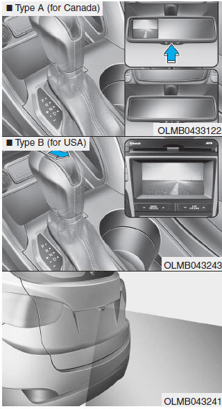 Hyundai Tucson: Driving assist system. The Rear View Camera will activate when the engine is running and the shift lever