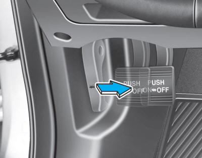 Hyundai Tucson: Power brakes. Always set the parking brake before leaving the vehicle, to apply: